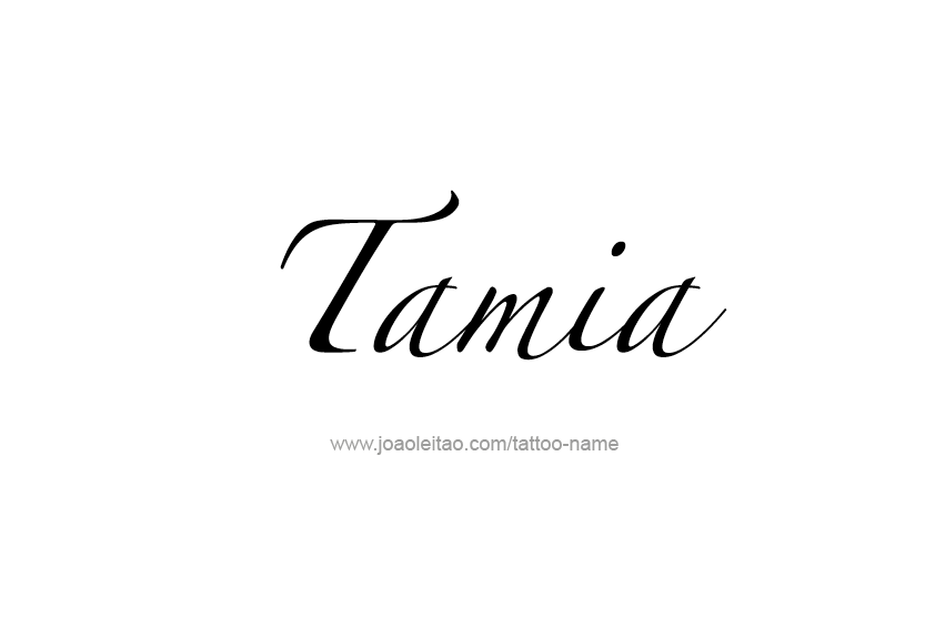 Tattoo Design Name Tamia   