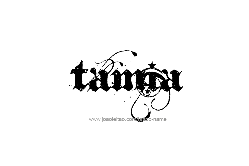 Tattoo Design Name Tamia   