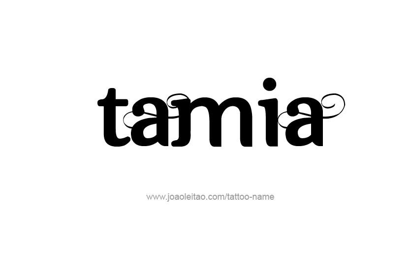 Tattoo Design Name Tamia   