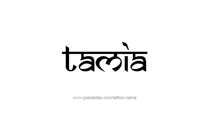 Tattoo Design Name Tamia   