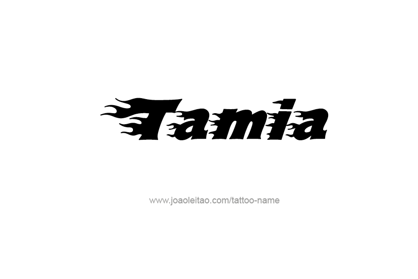 Tattoo Design Name Tamia   