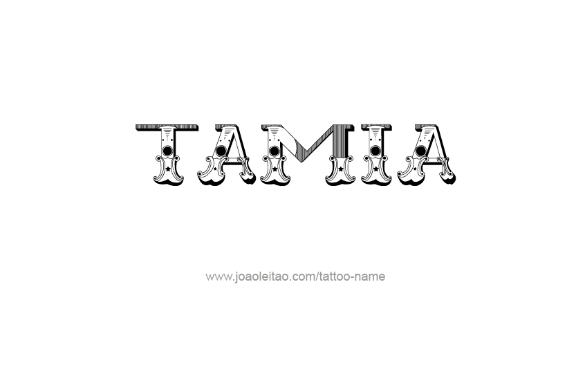 Tattoo Design Name Tamia   