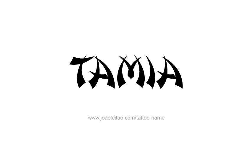 Tattoo Design Name Tamia