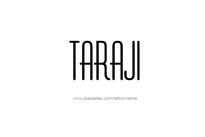 Tattoo Design Name Taraji   