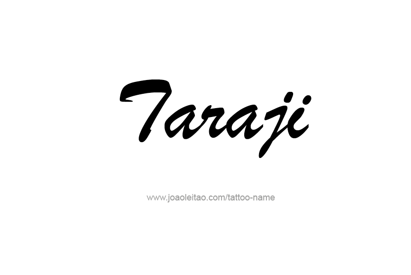 Tattoo Design Name Taraji   