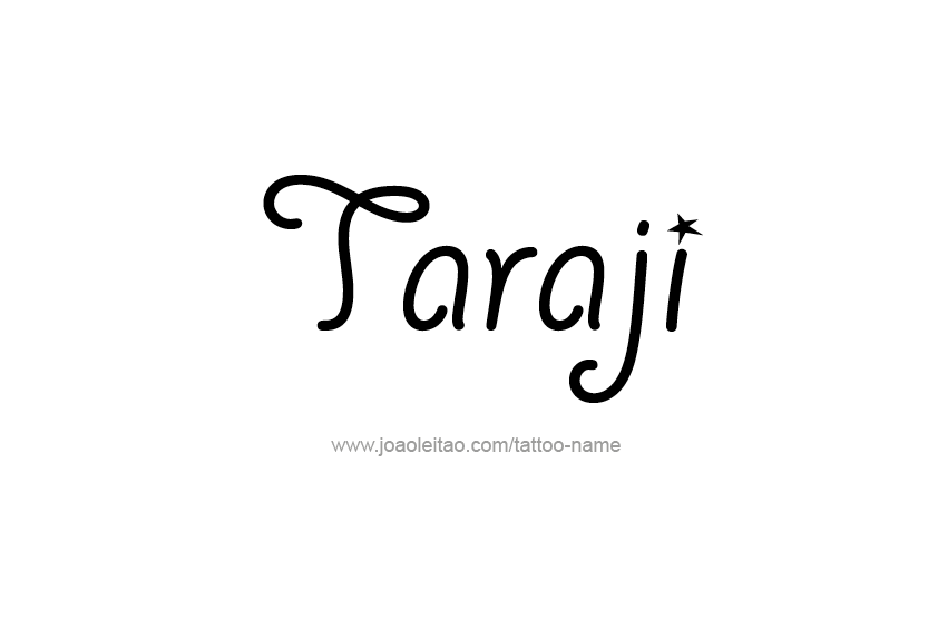 Tattoo Design Name Taraji   