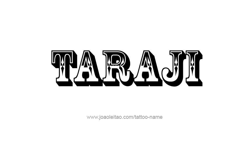 Tattoo Design Name Taraji   