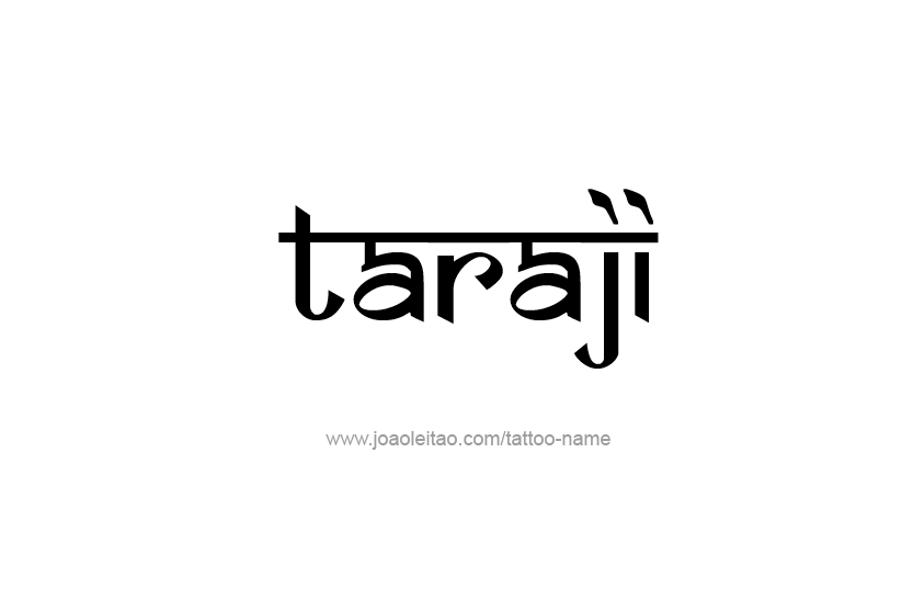 Tattoo Design Name Taraji   