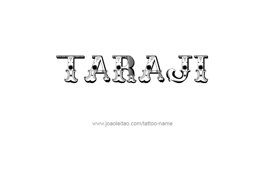 Tattoo Design Name Taraji   