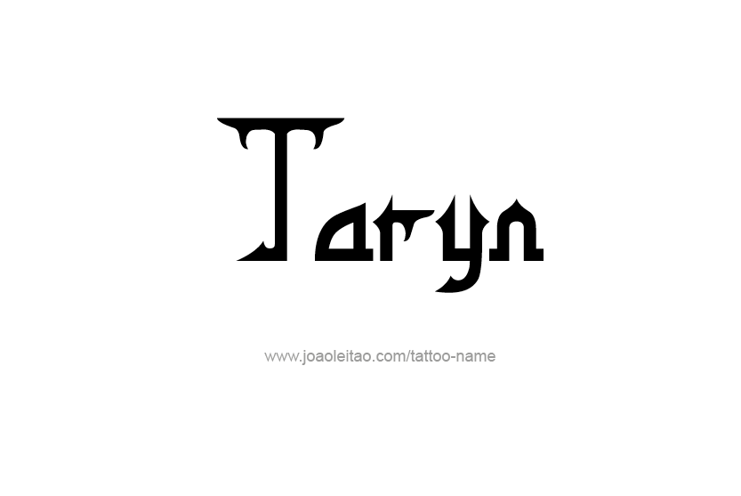 Tattoo Design Name Taryn   