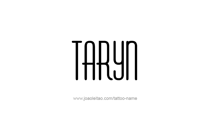 Tattoo Design Name Taryn   