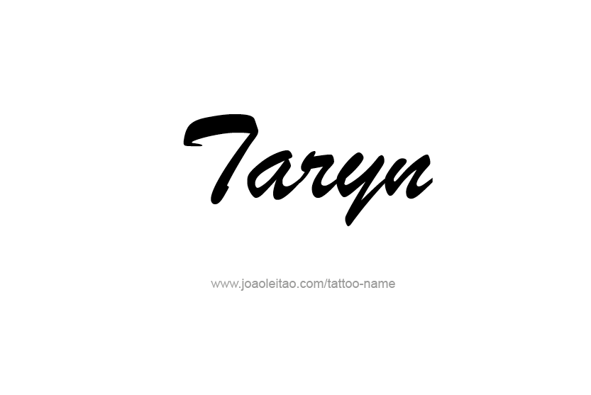 Tattoo Design Name Taryn   