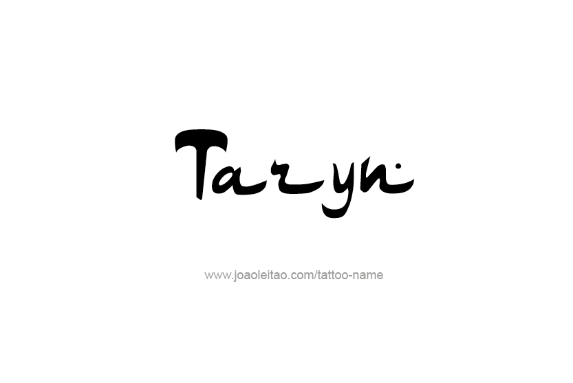 Tattoo Design Name Taryn   