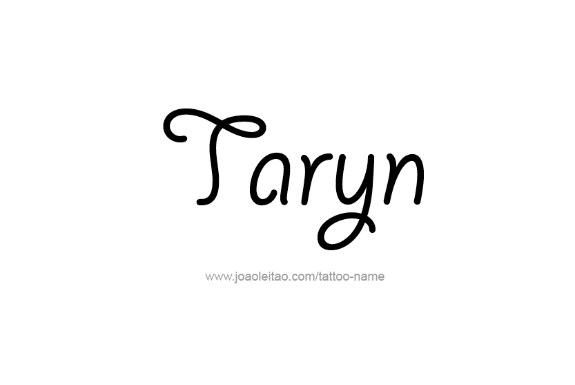 Tattoo Design Name Taryn   