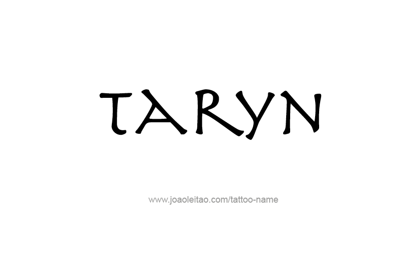 Tattoo Design Name Taryn   