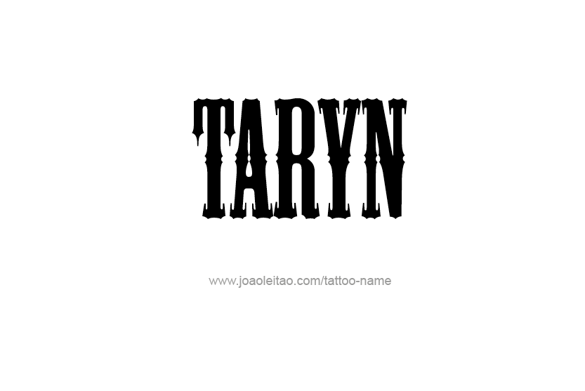 Tattoo Design Name Taryn   