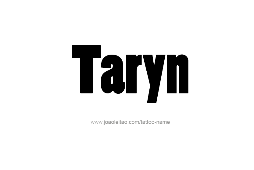 Tattoo Design Name Taryn   