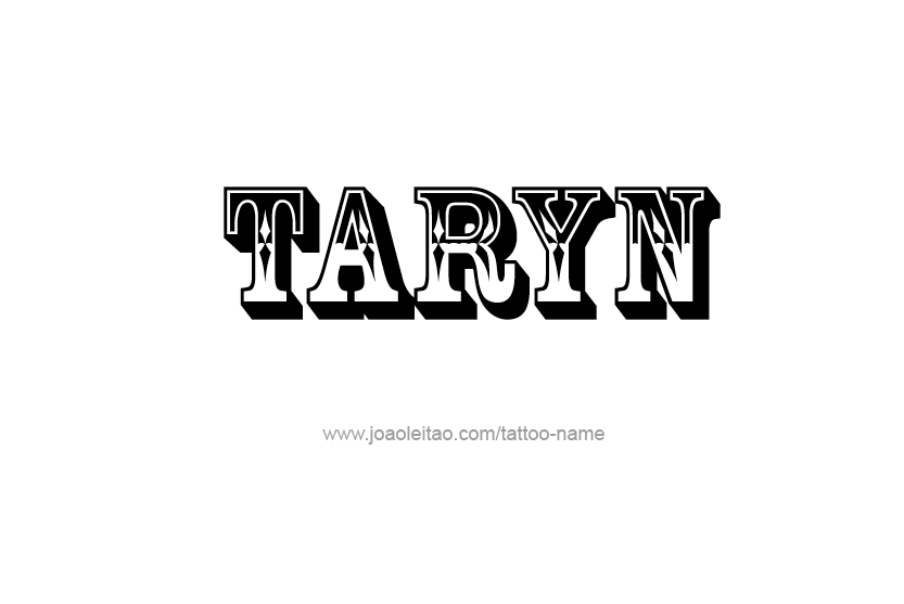 Tattoo Design Name Taryn   