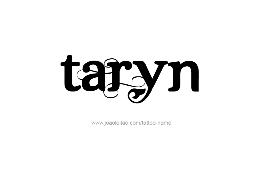 Tattoo Design Name Taryn   