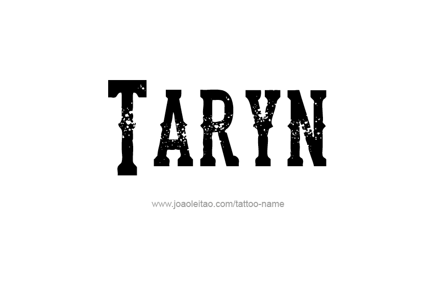 Tattoo Design Name Taryn   