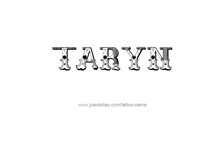 Tattoo Design Name Taryn   