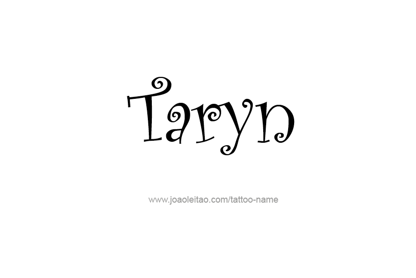 Tattoo Design Name Taryn   