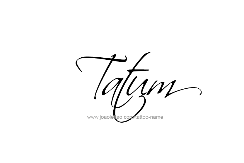 Tattoo Design Name Tatum   