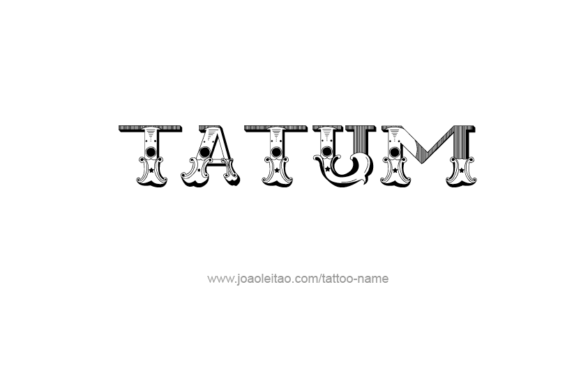 Tattoo Design Name Tatum   