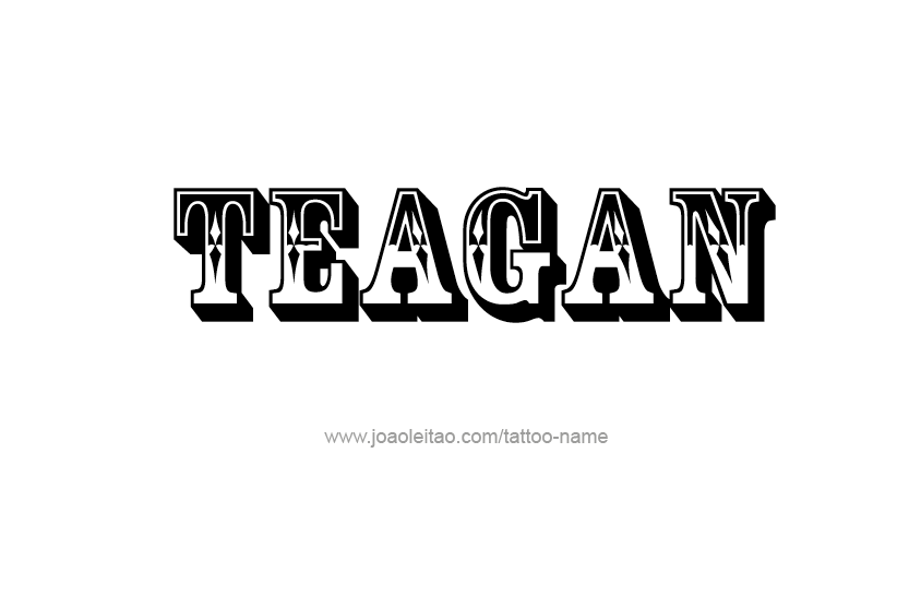 Tattoo Design Name Teagan   