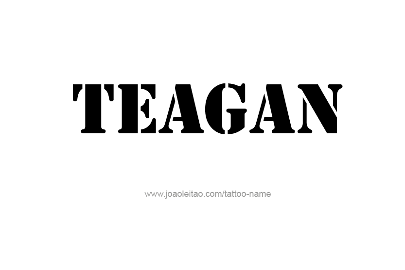 Tattoo Design Name Teagan   