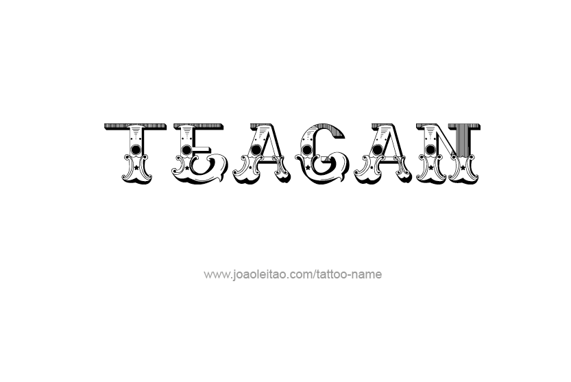 Tattoo Design Name Teagan   