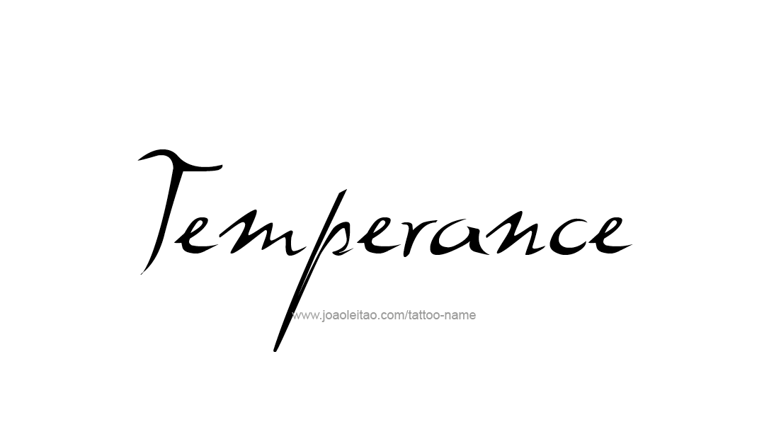 Tattoo Design Name Temperance   