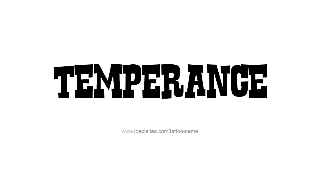 Tattoo Design Name Temperance   