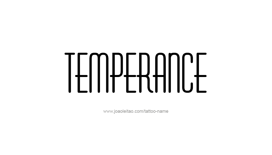 Tattoo Design Name Temperance   