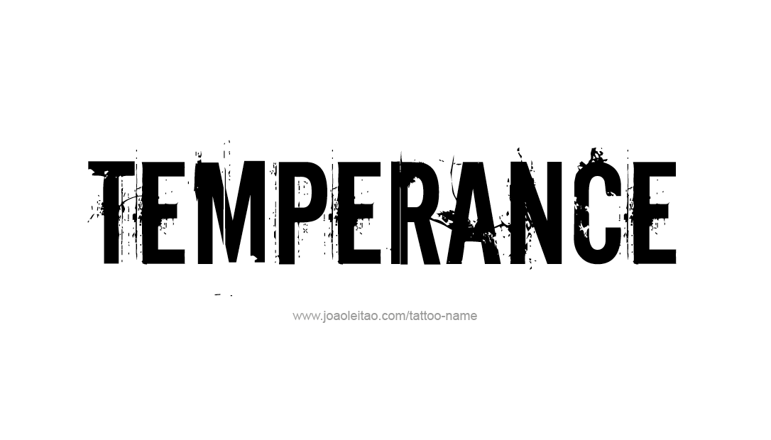 Tattoo Design Name Temperance   