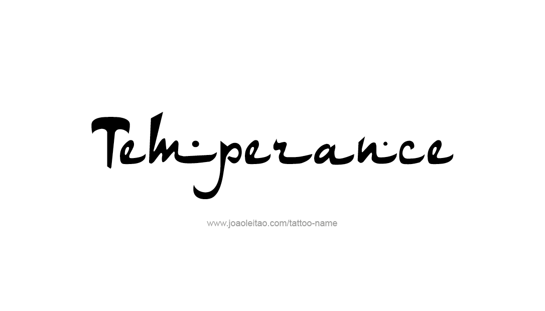 Tattoo Design Name Temperance   