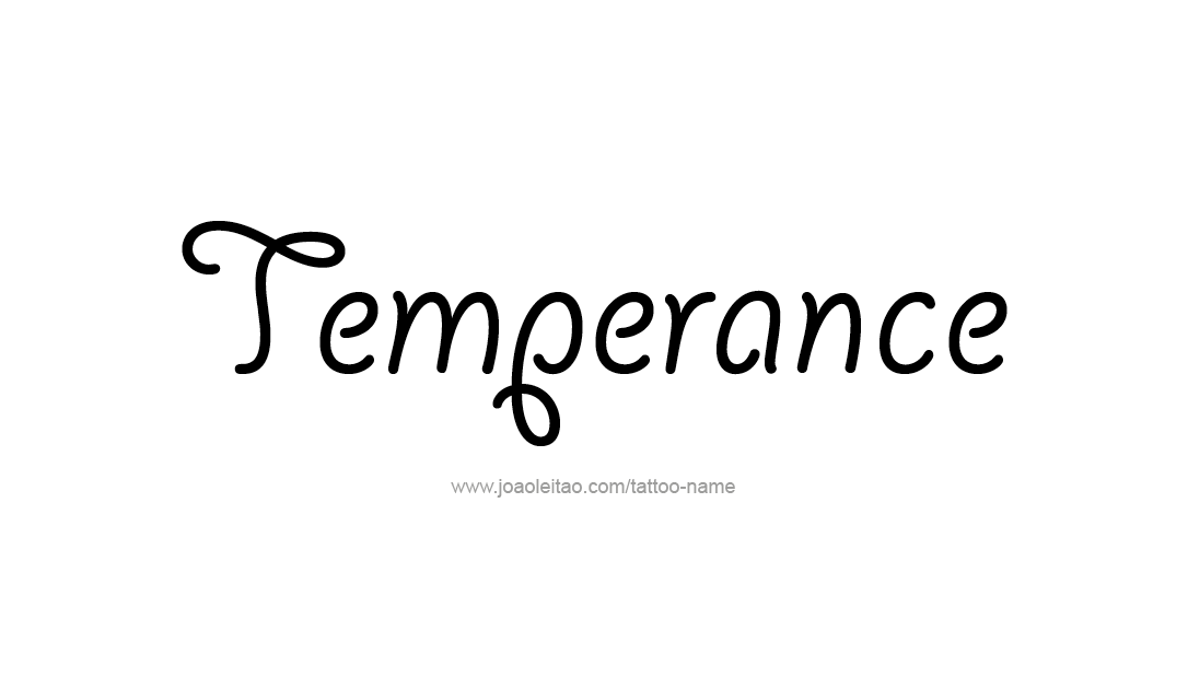 Tattoo Design Name Temperance   