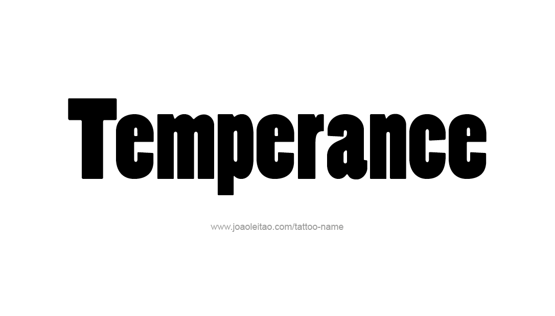 Tattoo Design Name Temperance   