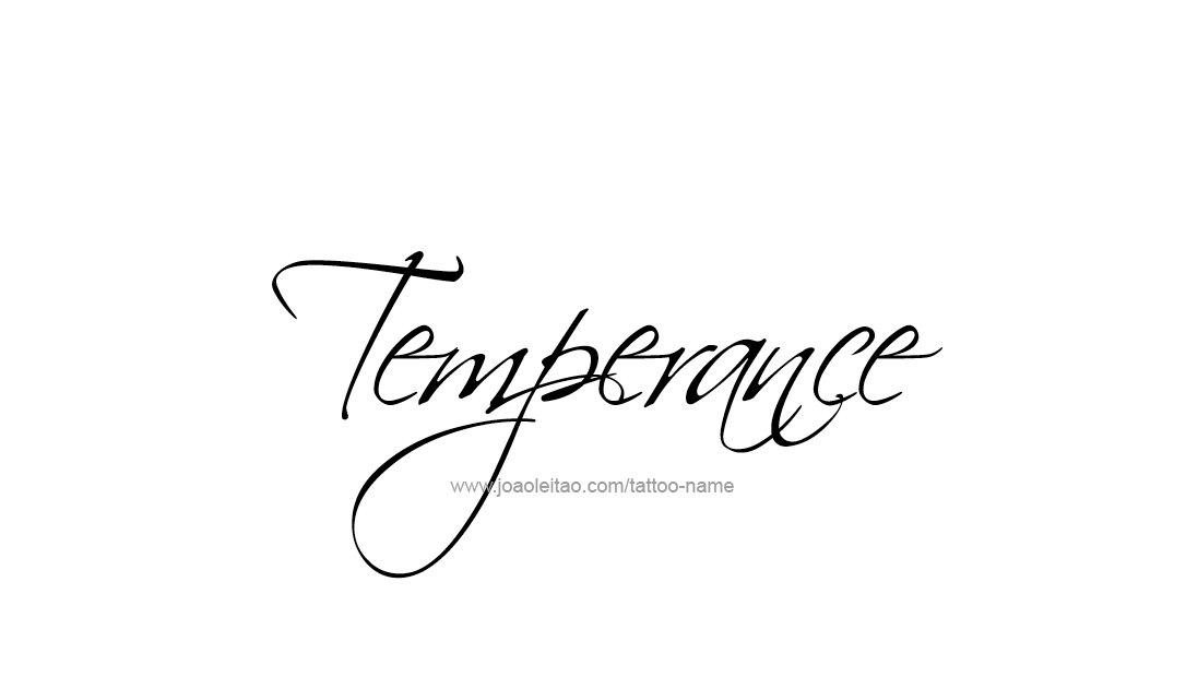 Tattoo Design Name Temperance   