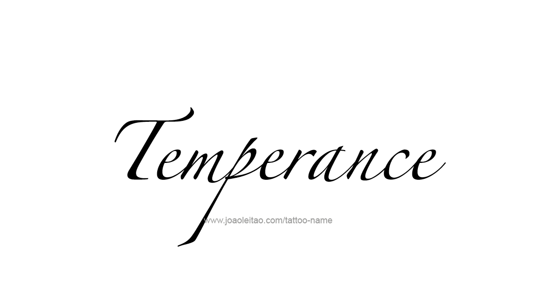 Tattoo Design Name Temperance   