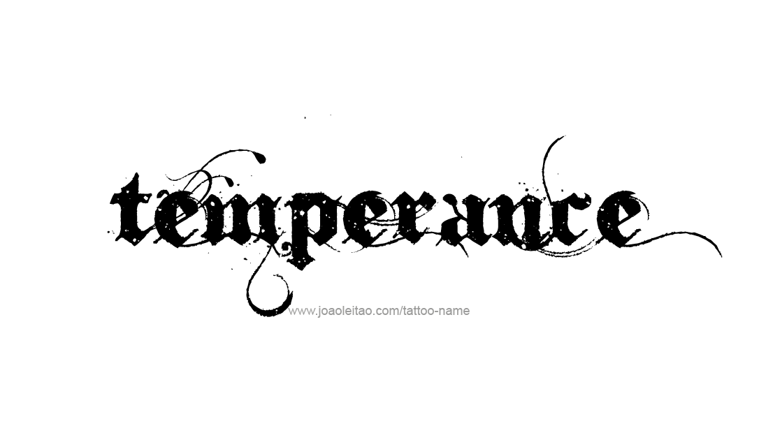 Tattoo Design Name Temperance   