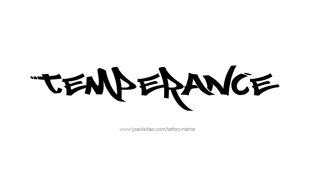 Tattoo Design Name Temperance   