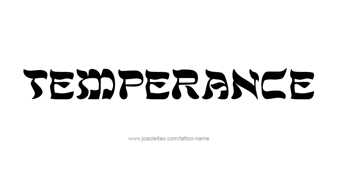 Tattoo Design Name Temperance   