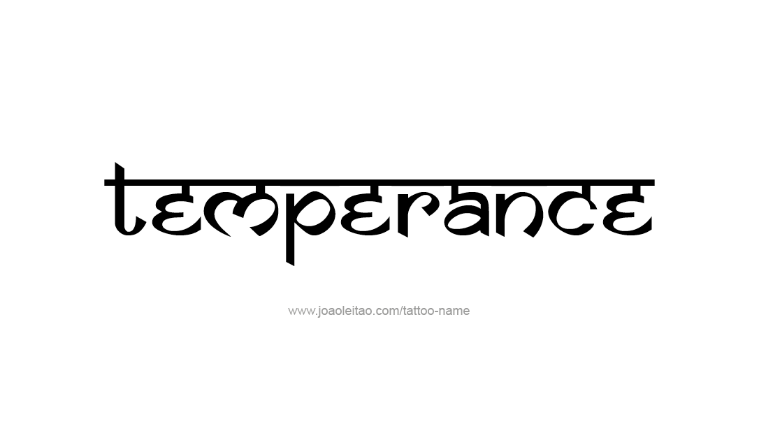 Tattoo Design Name Temperance   