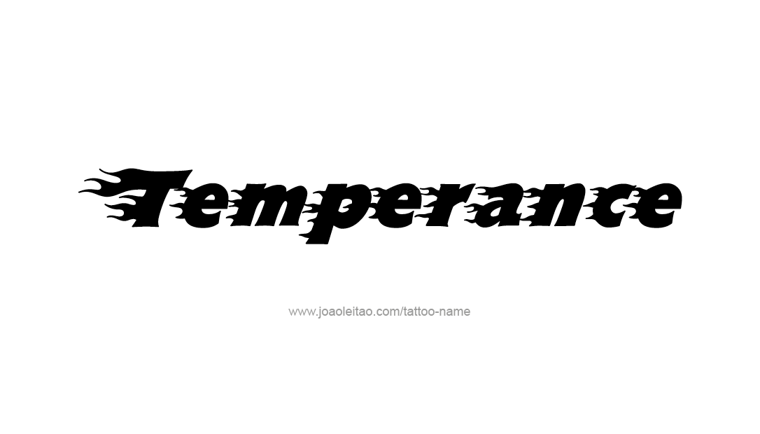 Tattoo Design Name Temperance   