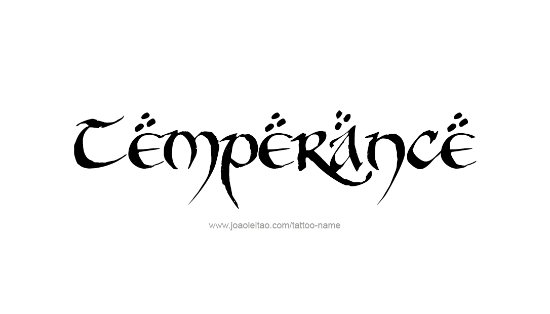 Tattoo Design Name Temperance   