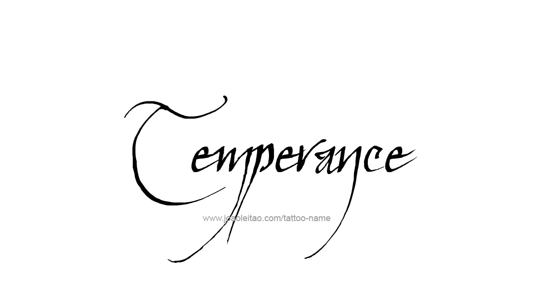 Tattoo Design Name Temperance   