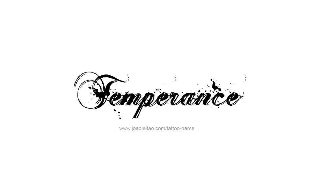 Tattoo Design Name Temperance   