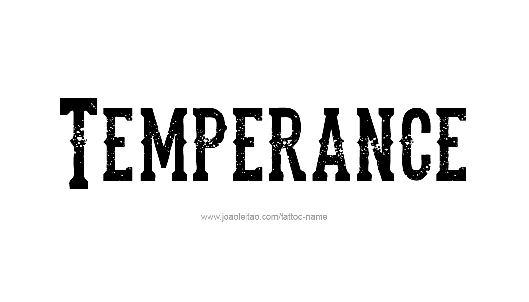 Tattoo Design Name Temperance   