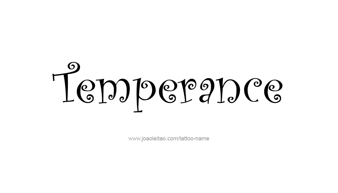 Tattoo Design Name Temperance   